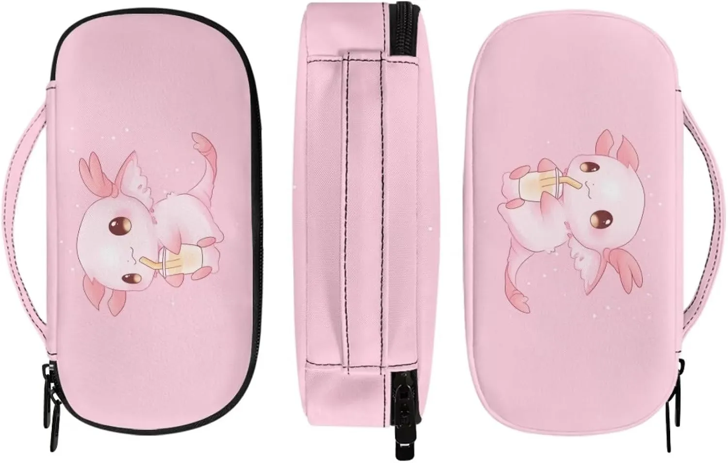 ZOUTAIRONG Axolotl Insulin Travel Case Cooler for Medicine Insulated Organizer Medication Cooler Bag for Diabetic Insulin Pen and Vials Storage Christmas Gifts Pink