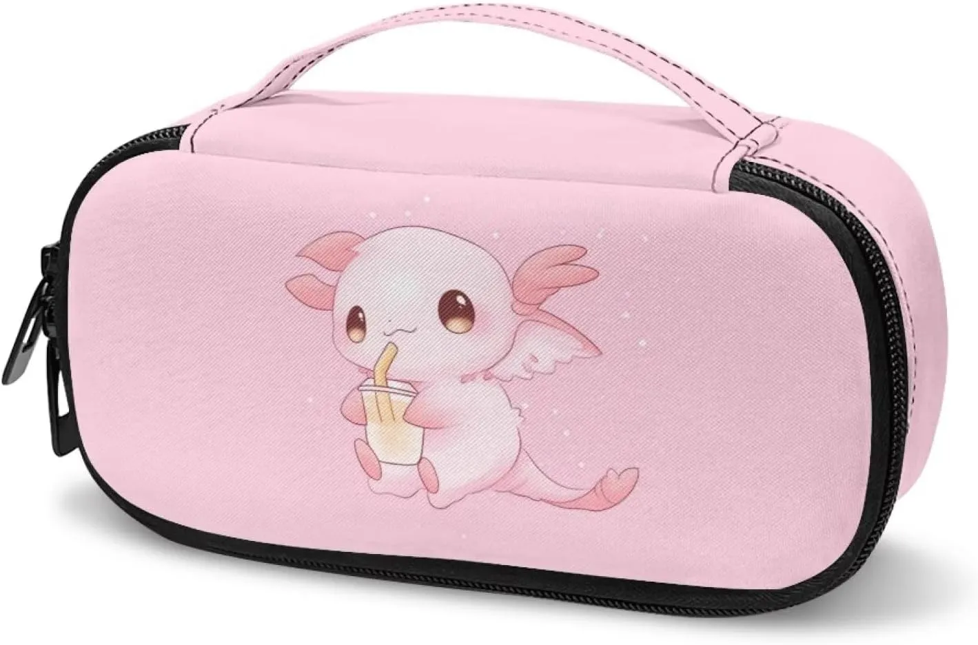 ZOUTAIRONG Axolotl Insulin Travel Case Cooler for Medicine Insulated Organizer Medication Cooler Bag for Diabetic Insulin Pen and Vials Storage Christmas Gifts Pink