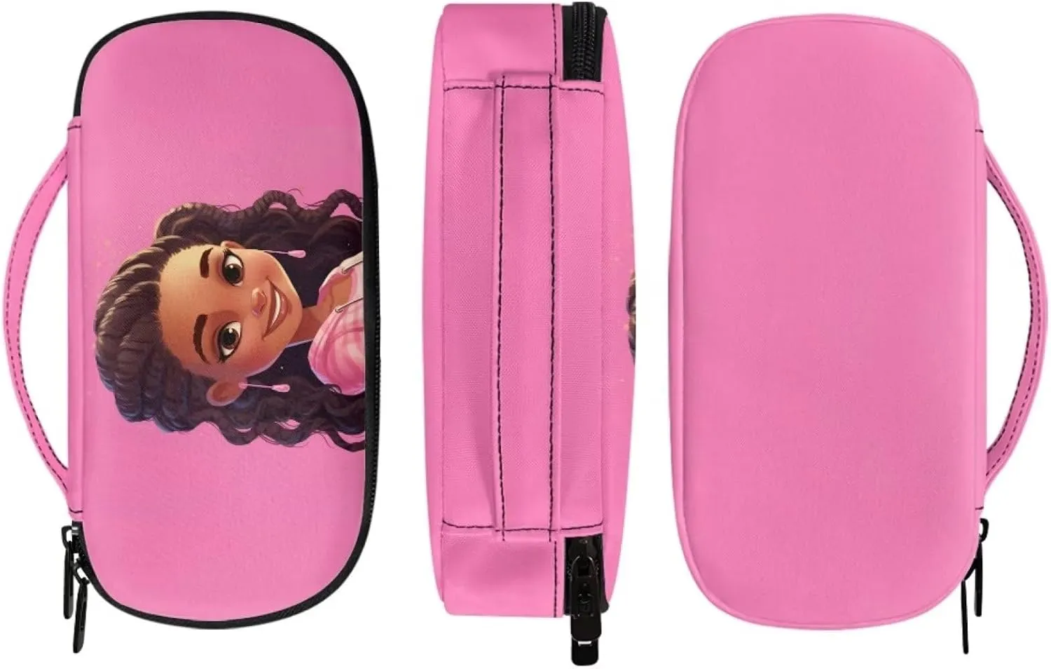 ZOUTAIRONG Black African Girl Insulin Cooler Travel Case Insulated Diabetic Kit Portable Bag Medication Cooler Bag for Insulin Pens Blood Glucose Monitor Supplies American Princess