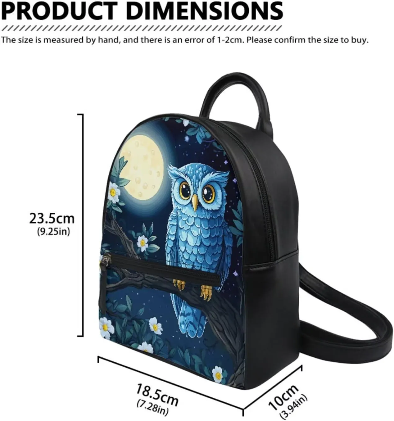 ZOUTAIRONG Blue Eagle Print Mini Backpack Purse for Women Teen Girls Shoulder Bag Wallet Set Portable Case Daypack Small Travel Pouch Shopping Bag