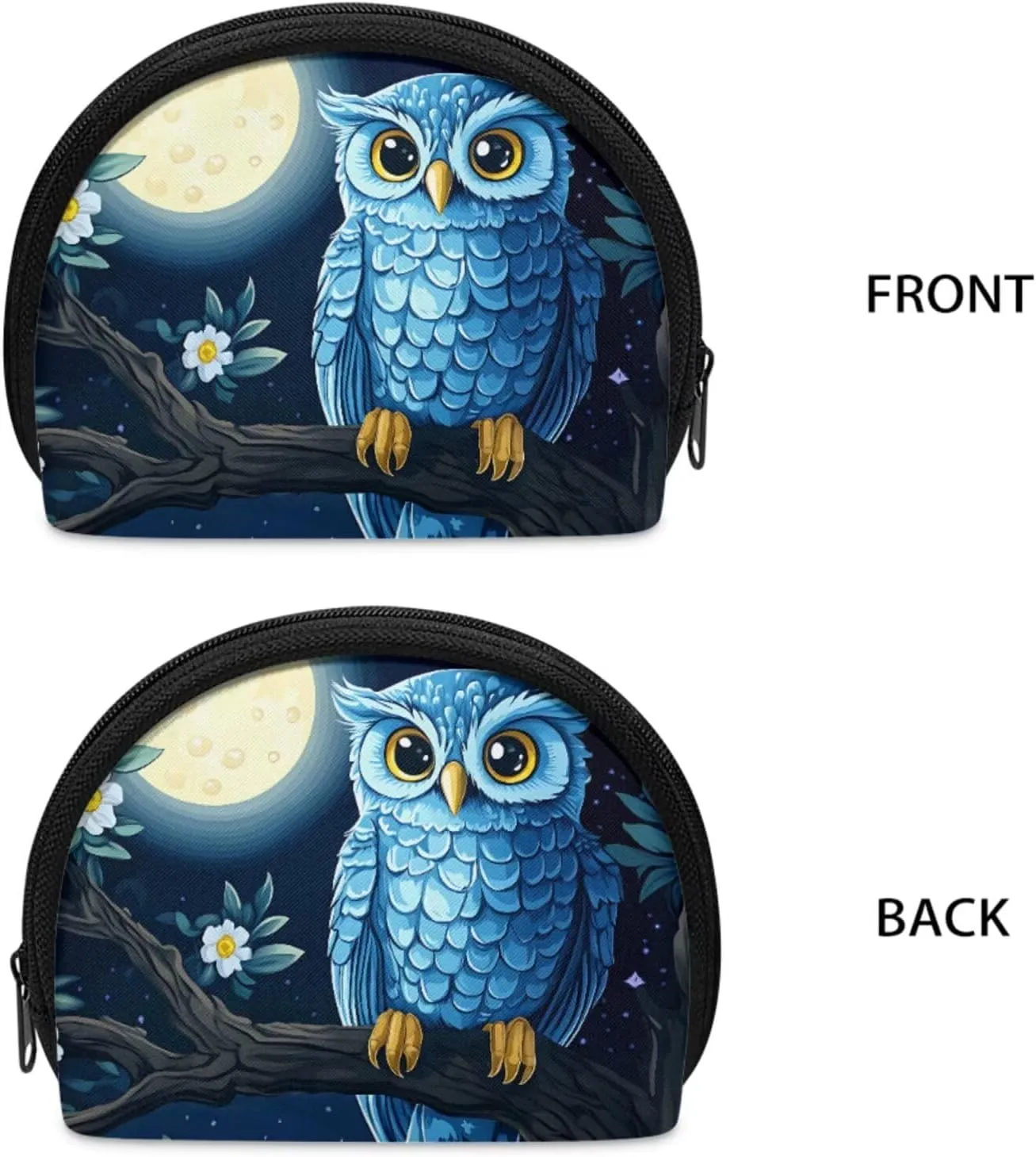 ZOUTAIRONG Blue Eagle Print Mini Backpack Purse for Women Teen Girls Shoulder Bag Wallet Set Portable Case Daypack Small Travel Pouch Shopping Bag