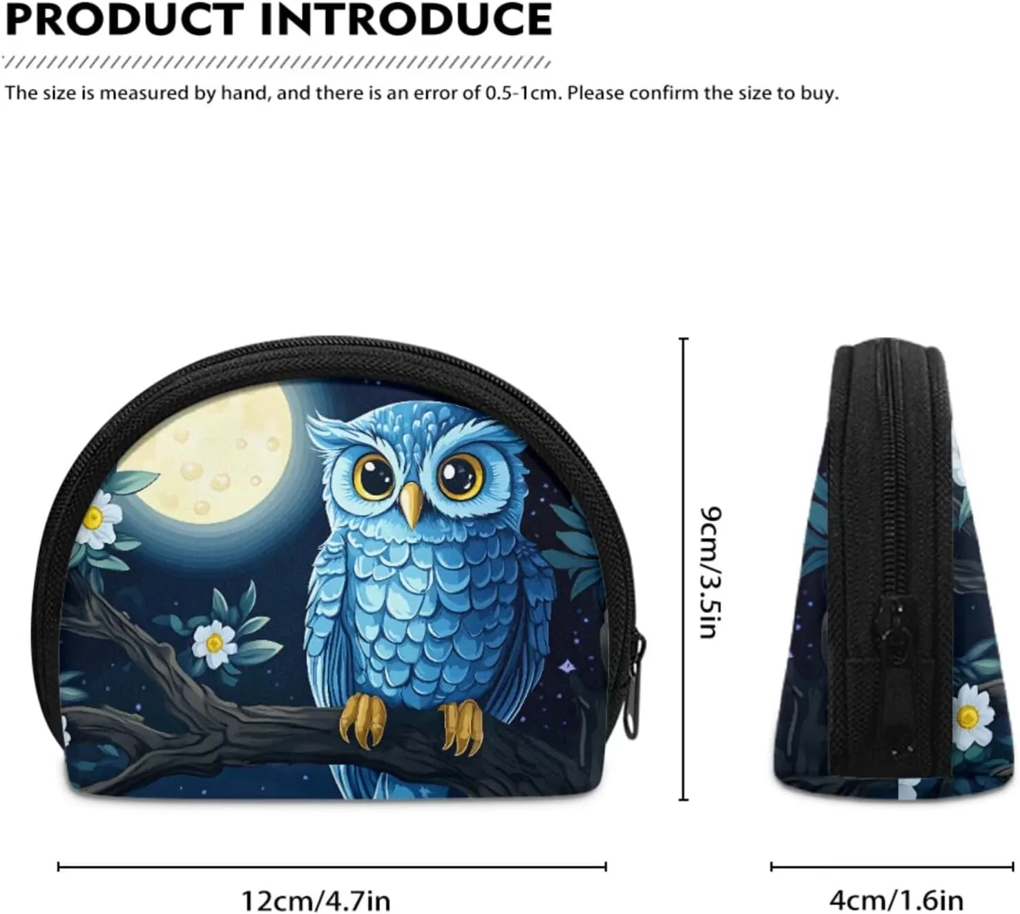 ZOUTAIRONG Blue Eagle Print Mini Backpack Purse for Women Teen Girls Shoulder Bag Wallet Set Portable Case Daypack Small Travel Pouch Shopping Bag