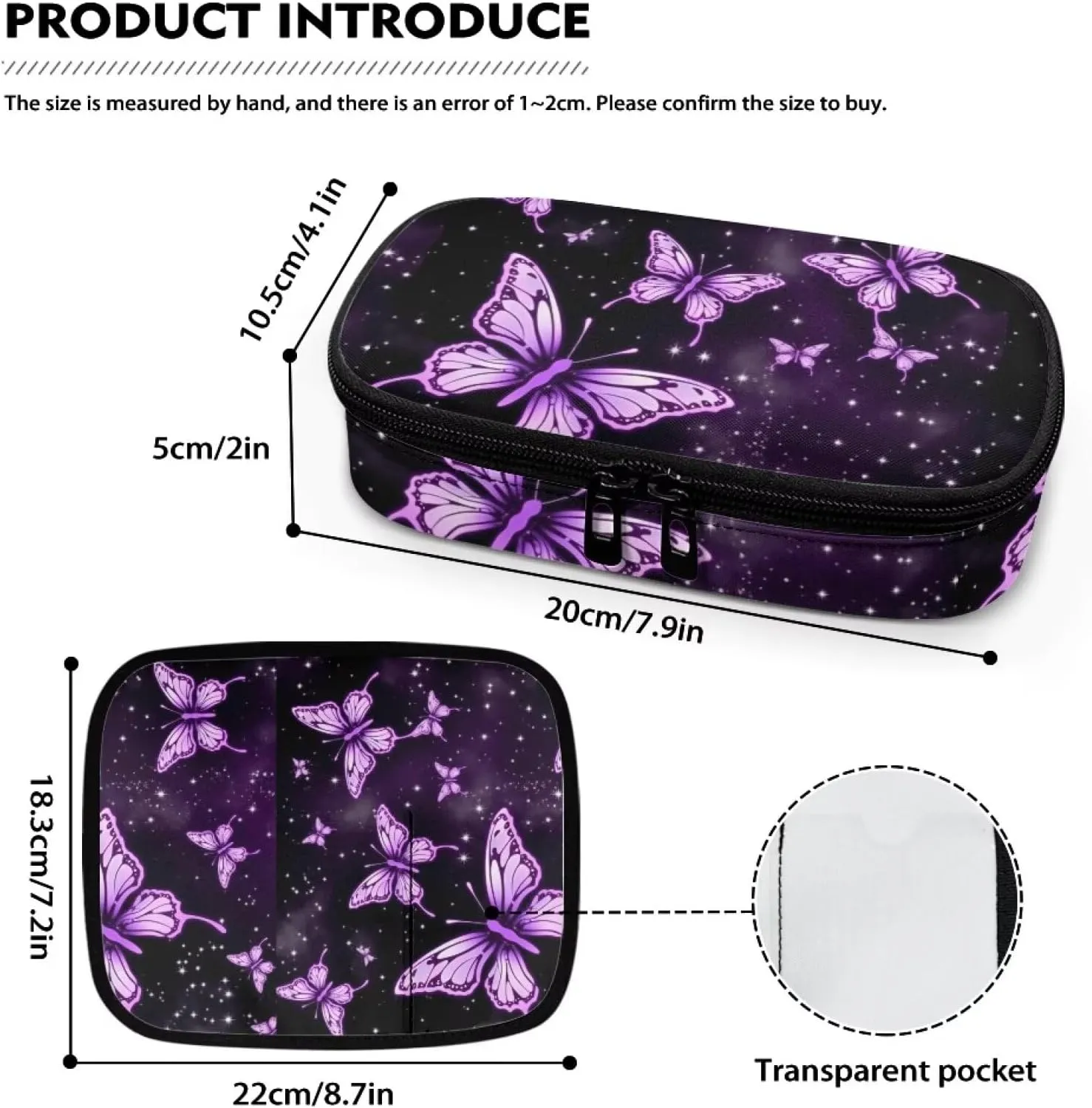 ZOUTAIRONG Butterfly Insulin Cooler Travel Bag Diabetic Kit Medications Organizer Case Travel Storage Portable Purse Medicine Cooler Bag for Insulin Pens Insulin Pouch Purple Moon Star