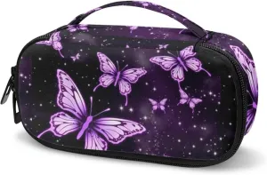 ZOUTAIRONG Butterfly Insulin Cooler Travel Bag Diabetic Kit Medications Organizer Case Travel Storage Portable Purse Medicine Cooler Bag for Insulin Pens Insulin Pouch Purple Moon Star