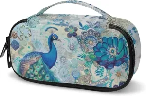 ZOUTAIRONG Colorful Peacock Insulin Cooler Travel Case Boho Gifts Portable Cooling Bag for Insulin Pen, Medication Cooler Bag for Blood Glucose Monitor Supplies Insulin Pouch Diabetic Kit
